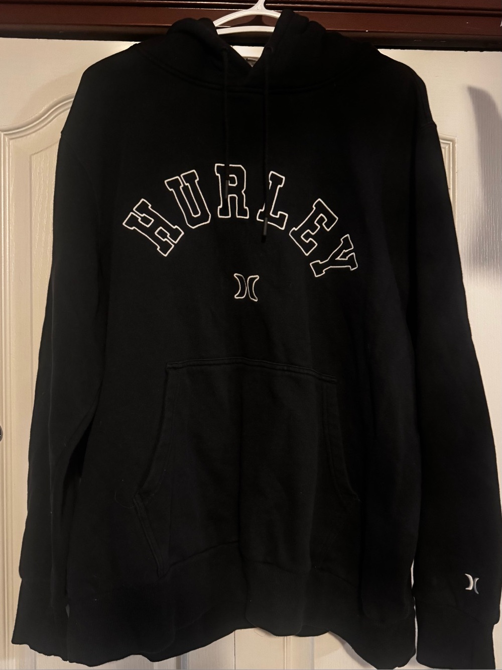 Hurley Black Embroidered Hoodie